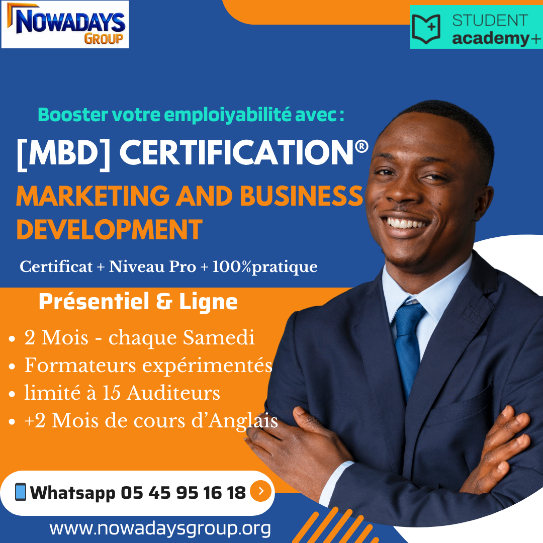 Certification in Marketing and Business Development - [MBD] Certification®